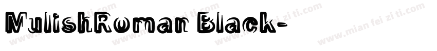 MulishRoman Black字体转换